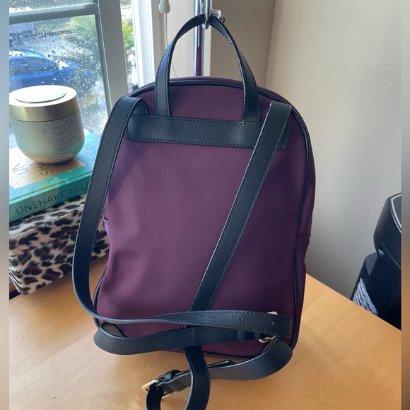 Kate Spade Wilson Road Bradley Backpack plumb with black embellishments - Picture 4 of 16